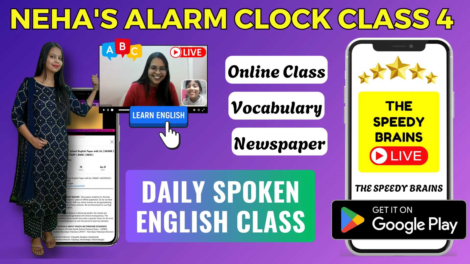 Neha's Alarm Clock Class 4 English NCERT Solutions